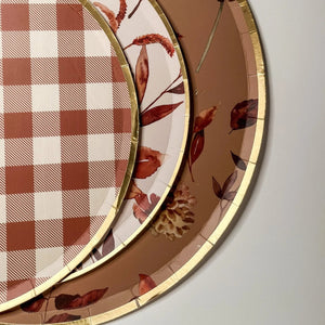 Fall Leaf Dinner Paper Plate (8pcs)