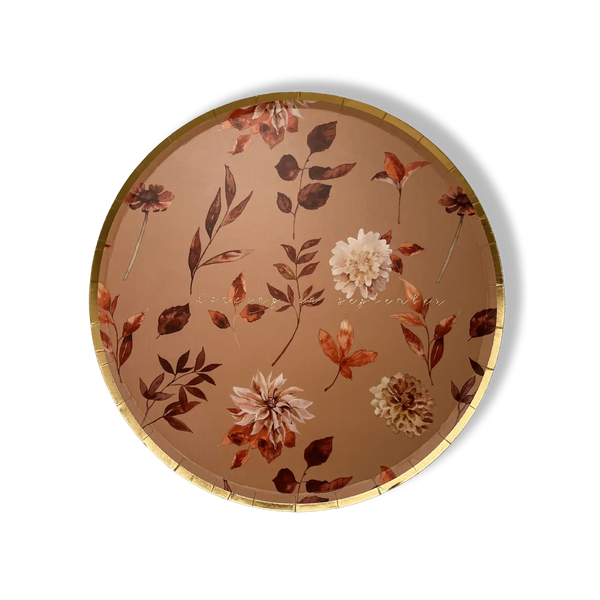 Fall Leaf Dinner Paper Plate (8pcs)
