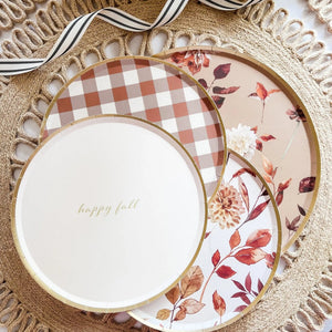 Fall Leaf Small Paper Plate (8pcs)