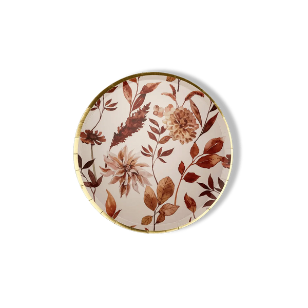 Fall Leaf Small Paper Plate (8pcs)