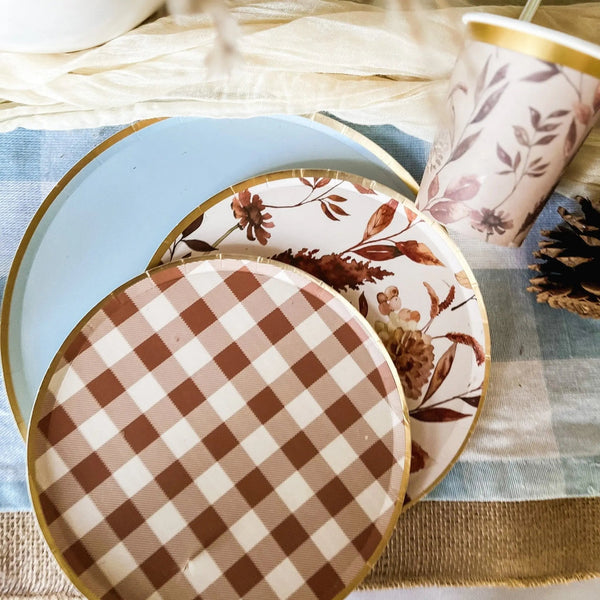 Fall Leaf Small Paper Plate (8pcs)