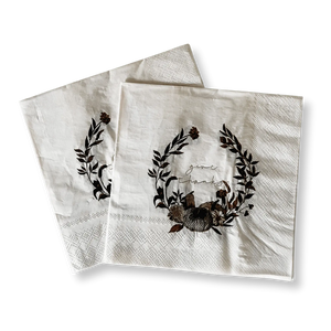Fall Pumpkin Give Thanks Large Paper Napkins (16pcs)