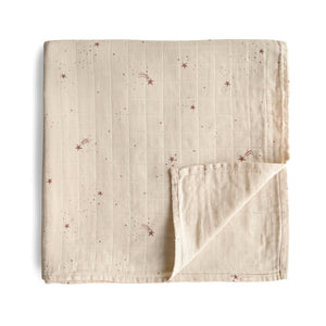 Mushie Organic Cotton Muslin Swaddle Blanket extra soft