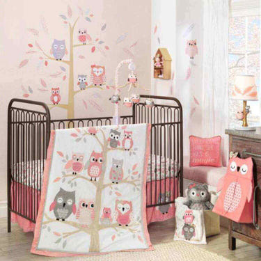 AFG Family Tree 5-Piece Bedding Set for babies, featuring soft fabrics and charming designs for a cozy nursery.