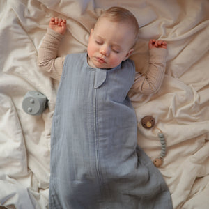 Mushie Organic Cotton Sleep Bag lightweight breathable two-way zipper
