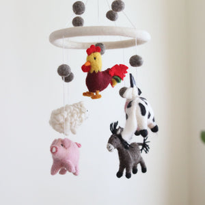 Farmland Animal Baby Mobile