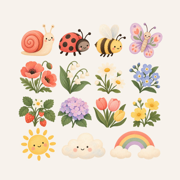 Poppy Garden Wall Decals, Set of 15, image 3