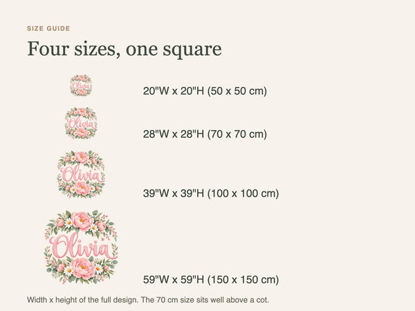Personalised Peony Wreath Name Wall Decal, image 6
