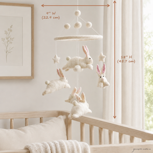 Felt Baby Mobile - Bunnies