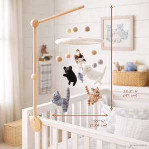 Felt Cat Baby Mobile