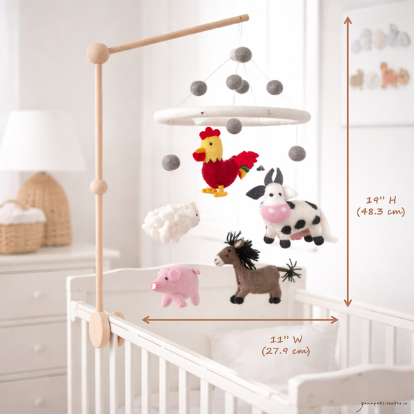 Farmland Animal Baby Mobile