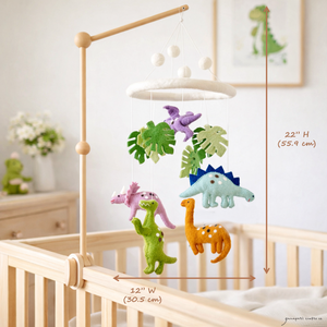 Felt Baby Mobile - Jurassic Dinosaur