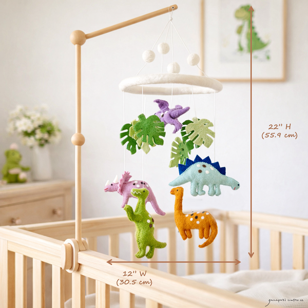 Felt Baby Mobile - Jurassic Dinosaur