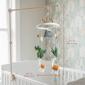 Felt Baby Mobile - Llama