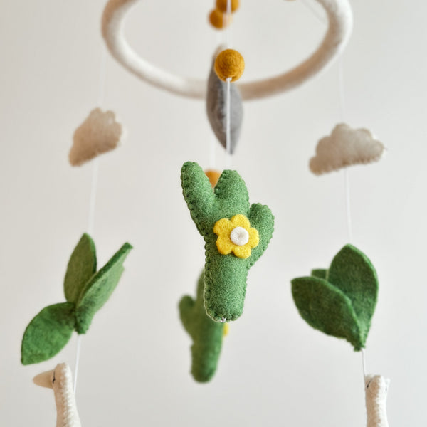 Felt Baby Mobile - Llama