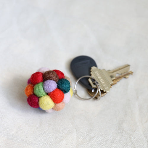 Felt Keychain - Ball Pompom