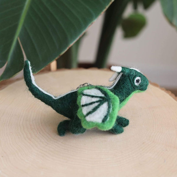 Felt Keychain - Flying Dragons