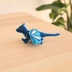 Felt Keychain - Flying Dragons