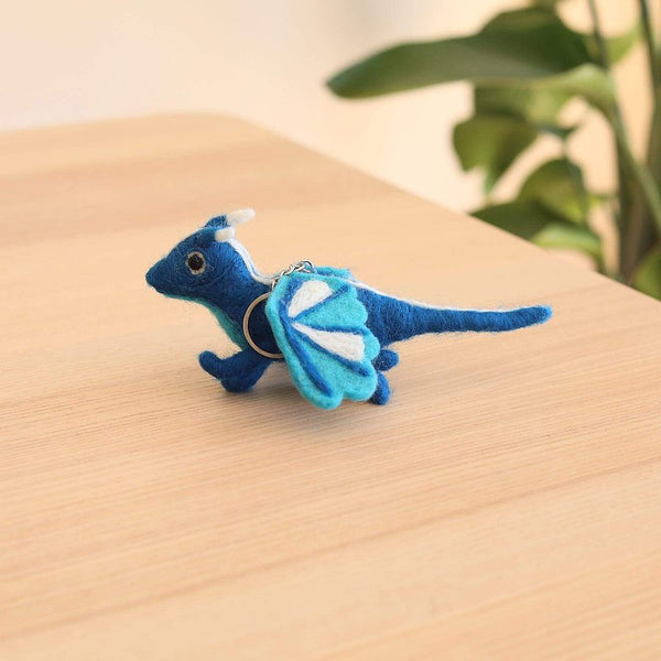 Felt Keychain - Flying Dragons