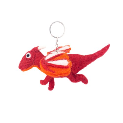 Felt Keychain - Flying Dragons