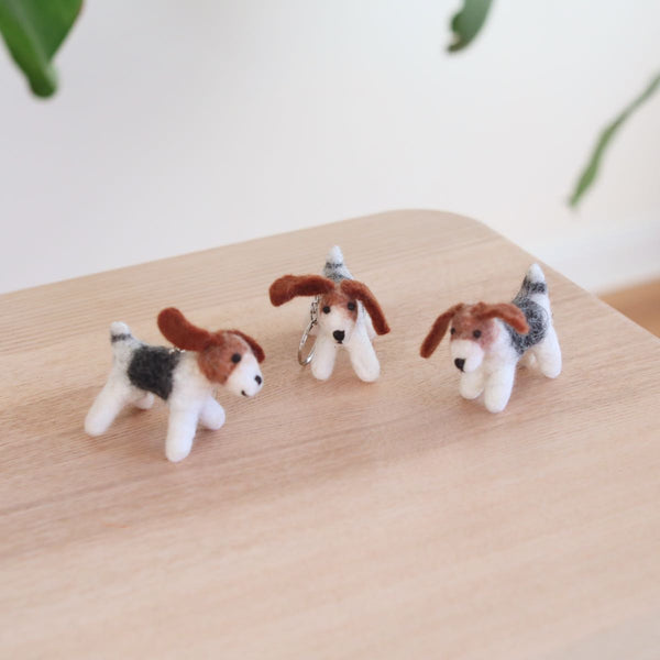 Felt Keychain - Jack Russell