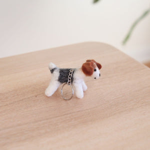 Felt Keychain - Jack Russell