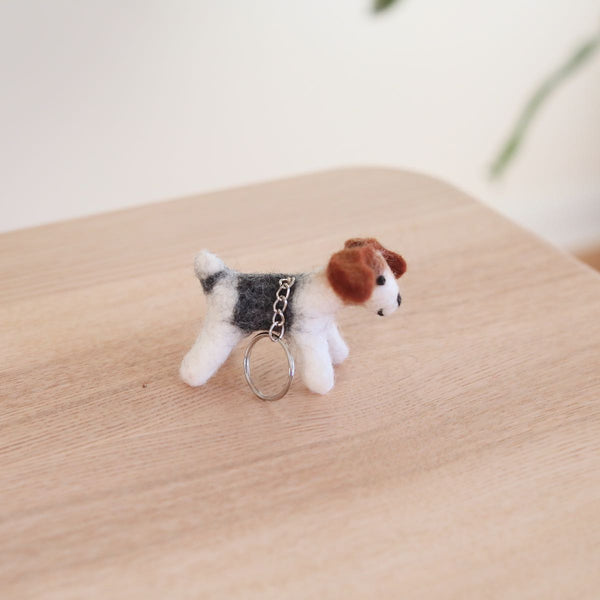 Felt Keychain - Jack Russell