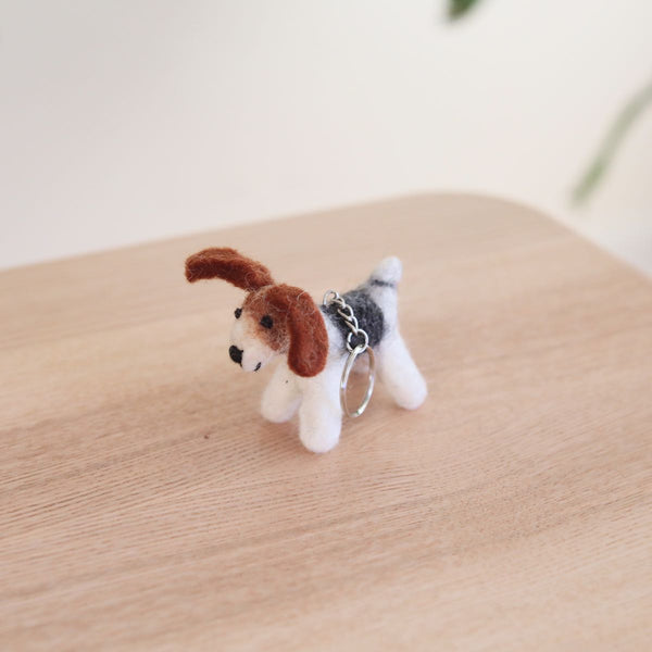 Felt Keychain - Jack Russell