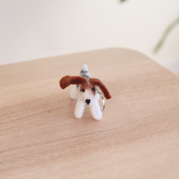 Felt Keychain - Jack Russell