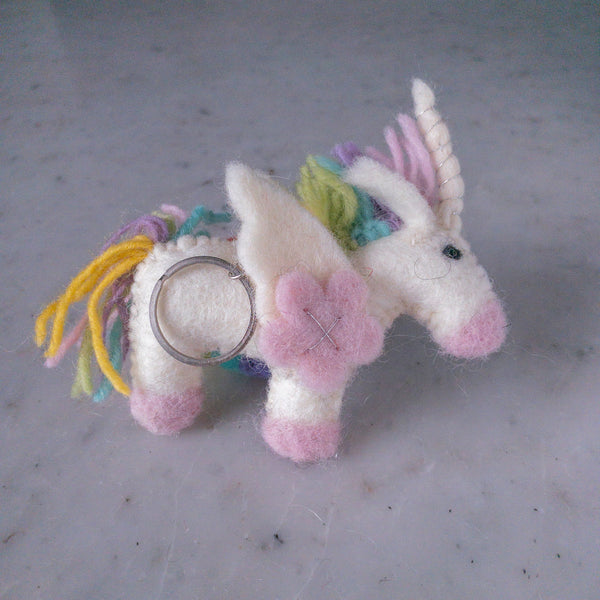 Felt Keychain - Pastel Unicorn
