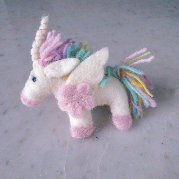 Felt Keychain - Pastel Unicorn