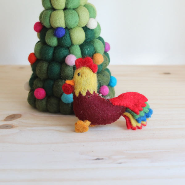 Felt Keychain - Rooster