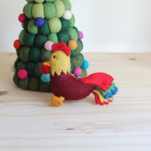 Felt Keychain - Rooster
