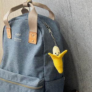 Felt Keychain - Smiling Banana