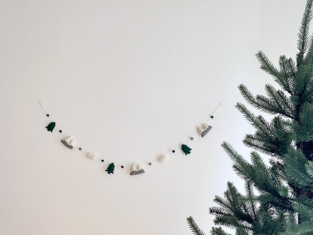 Felt Mountain & Cloud Garland