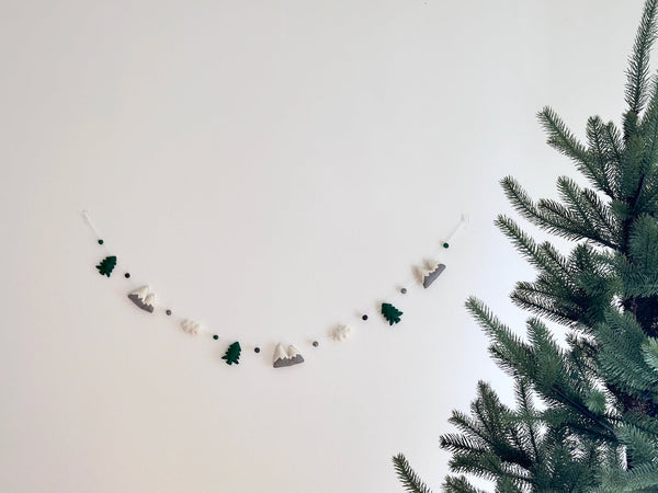 Felt Mountain & Cloud Garland