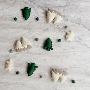 Felt Mountain & Cloud Garland