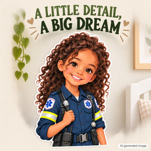 Personalized Paramedic Wall Decal from Photo, Dream Job Sticker, image 11