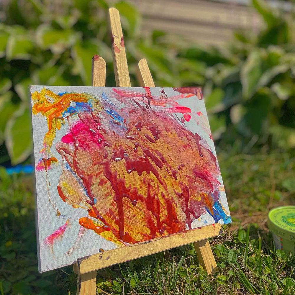 Long-lasting, non-toxic finger paint for babies - safe, shelf-stable, and perfect for creative play.