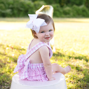 Pastel Pink First Birthday Bubble