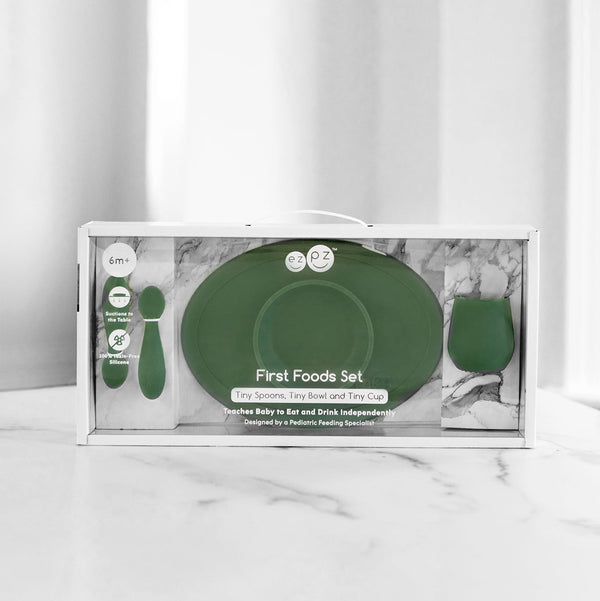 ezpz First Foods Set Tiny Cup Tiny Bowl Tiny Spoons