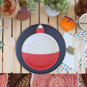 Fishing Bobber Dessert Paper Plate (12pcs)