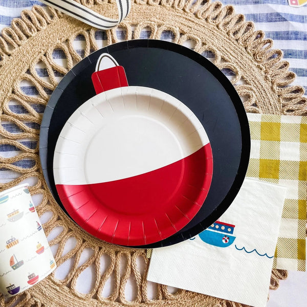 Fishing Bobber Dessert Paper Plate (12pcs)