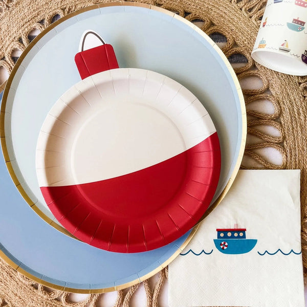 Fishing Bobber Dessert Paper Plate (12pcs)
