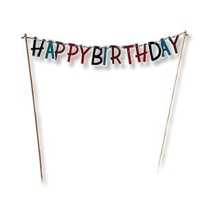 Fishing Happy Birthday Cake Banner