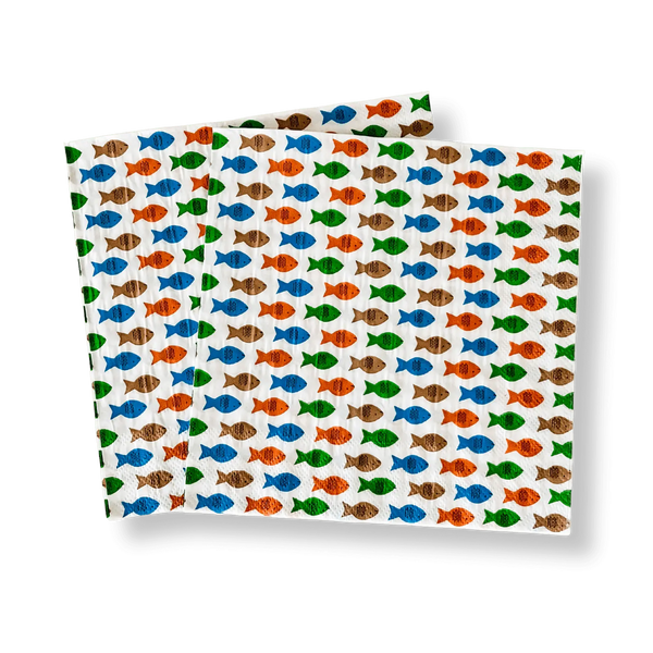 Fishing Large Disposable Paper Napkins (16pcs)