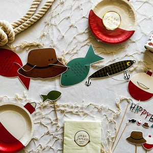 Fishing Small Disposable Paper Napkins (16pcs)