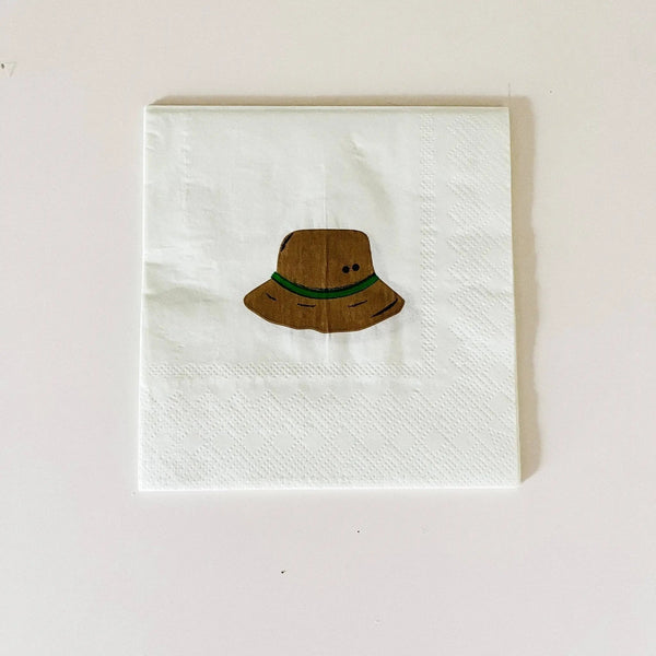 Fishing Small Disposable Paper Napkins (16pcs)