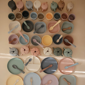 Mushie Dinnerware Cups Soft Colors Non-Toxic PP Plastic