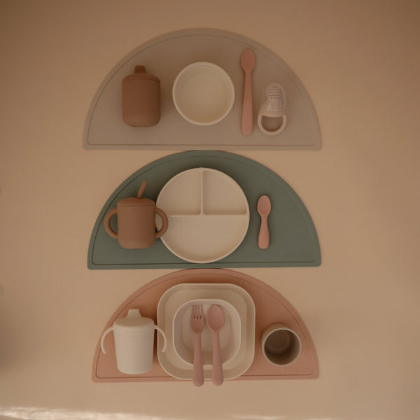 Mushie Silicone Suction Bowl for Babies Learning to Feed